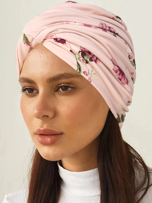 2024 New Leopard Print Women Hijabs Turban Hats Head Wraps Soft