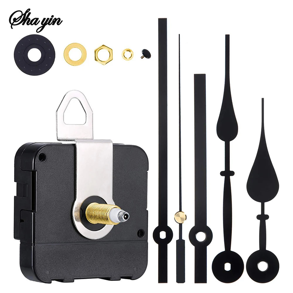 Clock Mechanism Silent Quartz Movement Machine Wall Hands Pointer Set