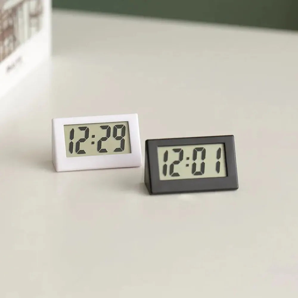Mini LCD Digital Table Dashboard Desk Electronic Clock for Desktop
