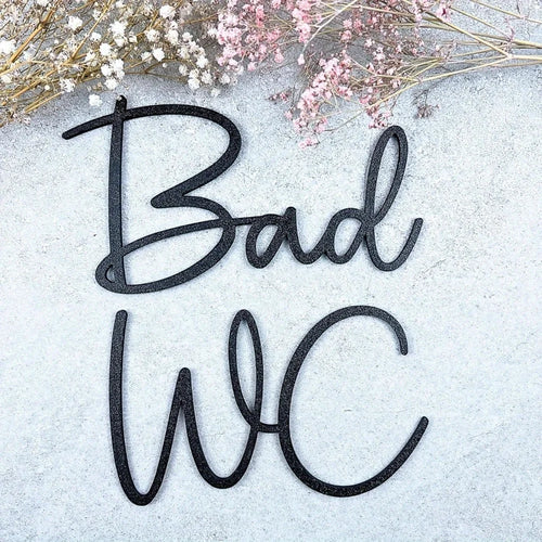 1pc Modern Metal Toilet Door Sign - Stylish Thinking Room Wall