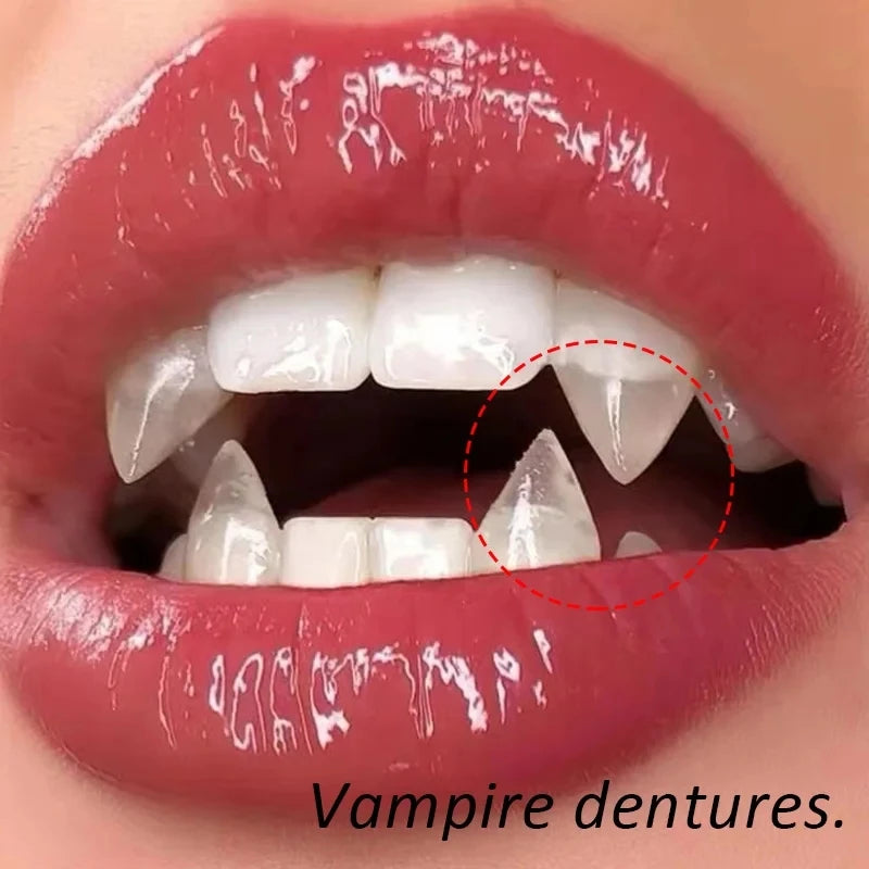Vampire Teeth Fangs Dentures Props Halloween Costume Props False Teeth