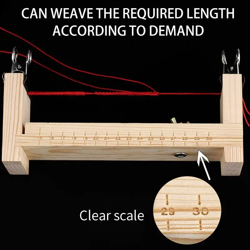 Diy Bracelet Red Rope Solid Wood Braiding Frame Handmade Fixed Tools