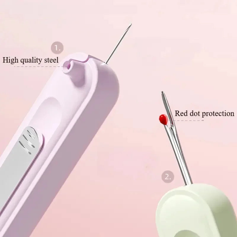 2-in-1 Sewing Tool - Needle Threader & Seam Ripper for Easy Stitching