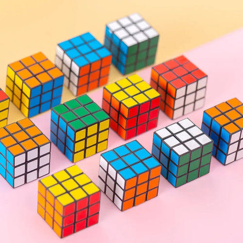 12Pcs Mini 3cm Magic Cube Children Educational Toys Kindergarten Prize
