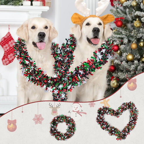 2M Christmas Snowflake Tinsel Garland Xmas Tree Decoration Christmas