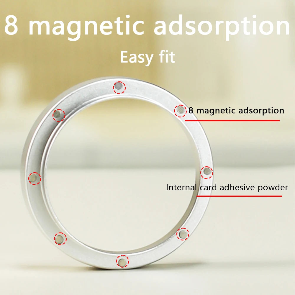 Anti fly powder ring aluminum inner card 8 strong magnetic suction