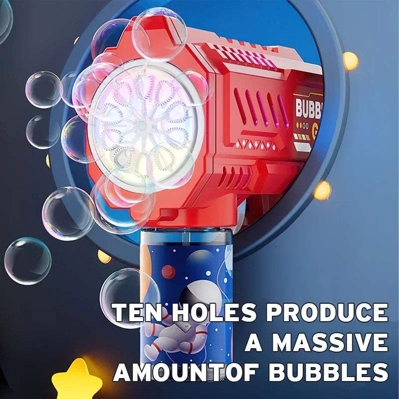 Fully Automatic Bubble Gun Rocket Bubbles Machine Automatic Blower