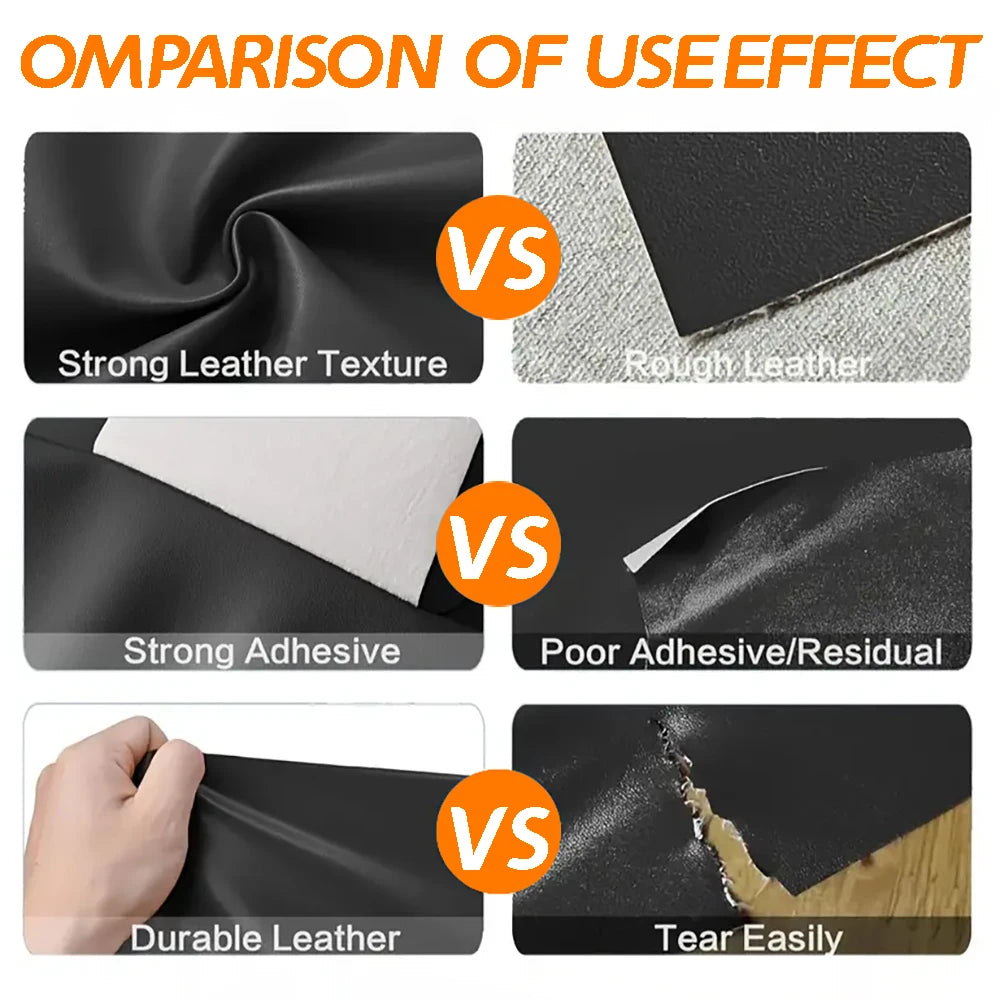 0.9mm Soft Artificial Leather With Self-adhesive Adhesive Repair