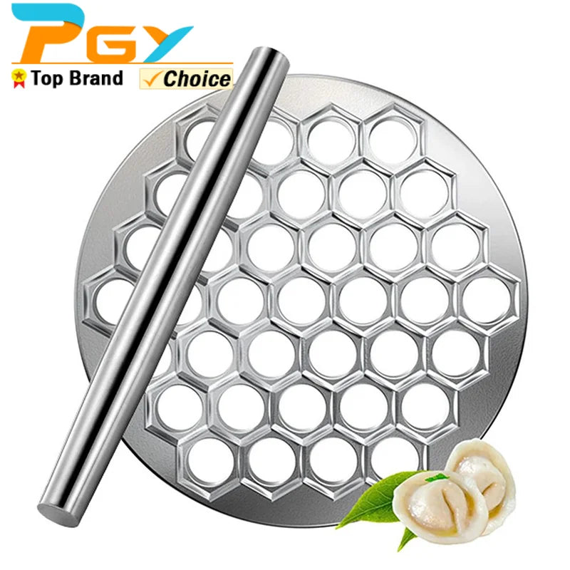 Russian Ravioli Maker Dumplings Mold 37 Holes Aluminum Alloy Pelmeni