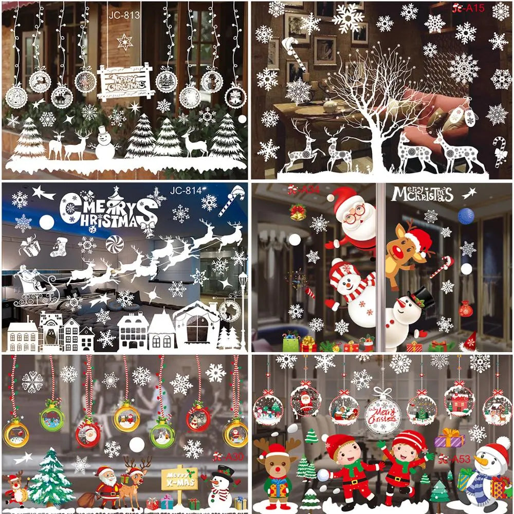 Christmas Window Stickers Christmas Wall Sticker Kids Room Wall Decals