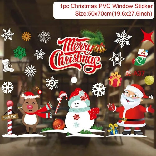 Christmas Window Stickers Christmas Wall Sticker Kids Room Wall Decals