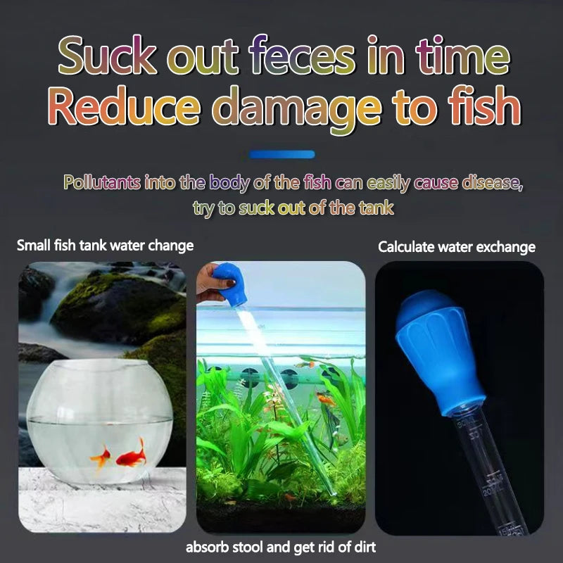 Lengthen Pipettes Cleaner Simple Cleaning Tool for Aquarium Water