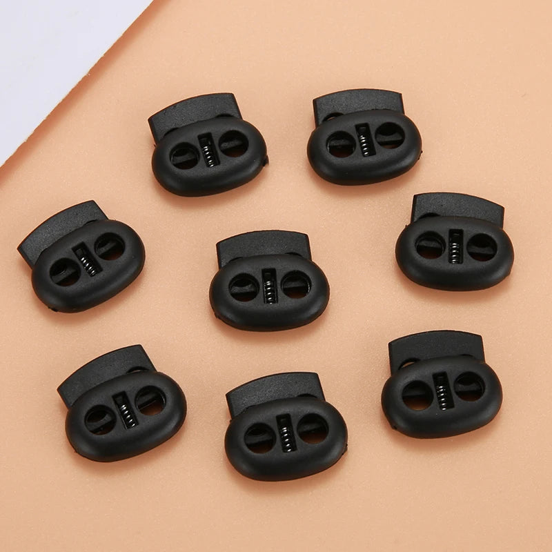 Plastic Cord Lock Stopper Toggle Clip Block Retainer for Drawstring