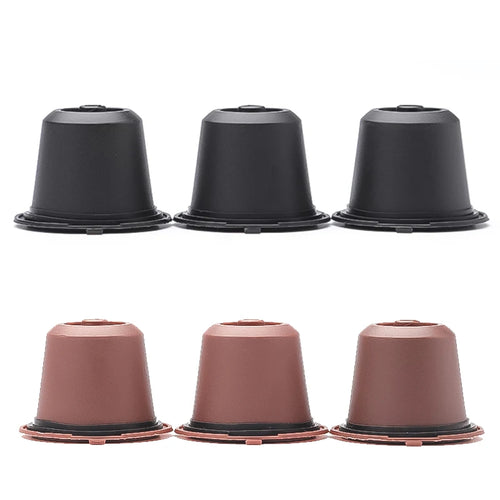 3/6PCS Refillable Reusable Nespresso Coffee Capsule Reutilisable