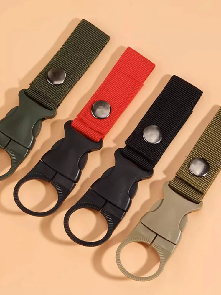 Outdoor Water Bottle Buckle Webbing Tactical Hanging Buckle Portable