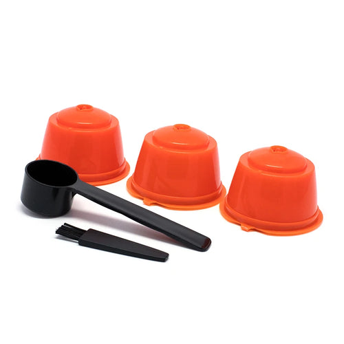 3Pcs Fit For Dolce Gusto Coffee Filter Cup Reusable Coffee Capsule