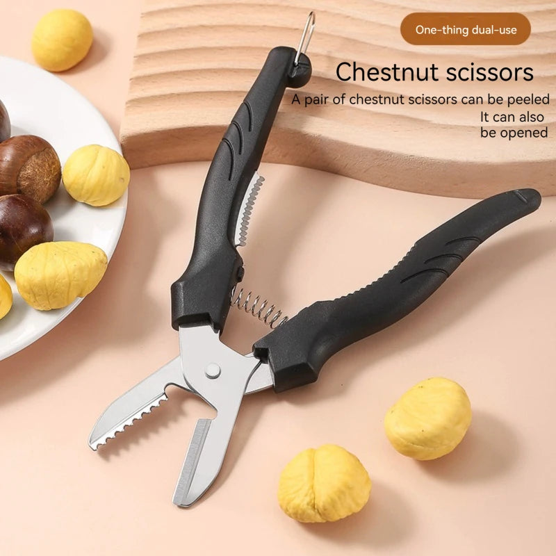 Multipurpose Chestnut Scissors Peeler Chestnut Shell Peeling and