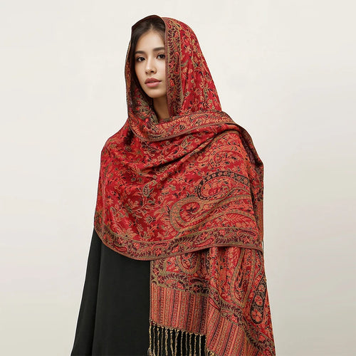 Bohemia Pashmina Hijab Scarf Long Muslim Cashmere Shawl Female Foulard