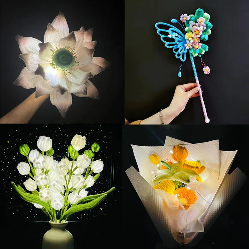 100pcs Colorful Chenille Stems Pipe Cleaners Plush Tinsel Stem Wired