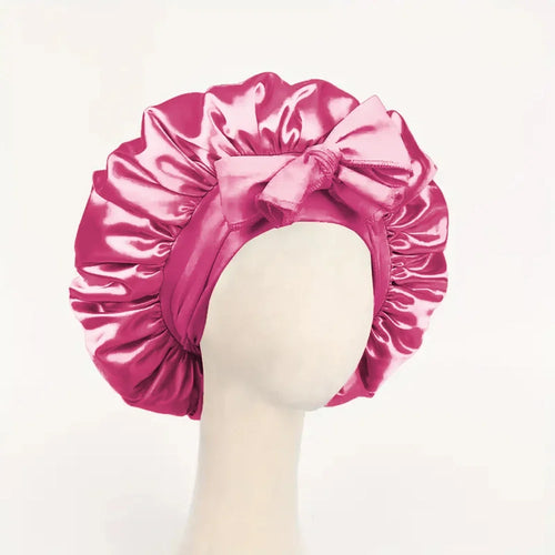 Satin Silk Hair Bonnet | Adjustable Tie Band | Sleep Bonnet for Women