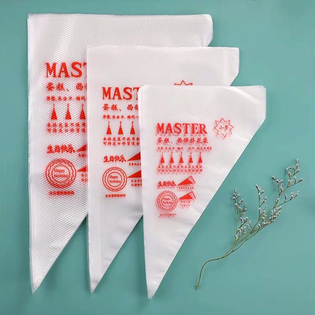 100 PCS Thick Disposable Pastry Bags DIY Cake Cream Decoration Piping