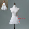 Girls Crinoline Petticoat with hoop Under skirt Short White Underskirt