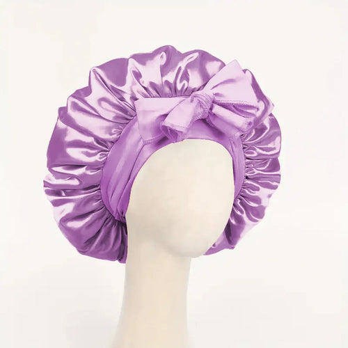 Satin Silk Hair Bonnet | Adjustable Tie Band | Sleep Bonnet for Women