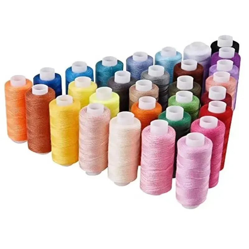 24 Color Sewing Thread 100 Polyester Yarn Sewing Thread Roll Machine