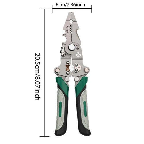 Foldable wire stripper, pulley design multi-function electrician wire