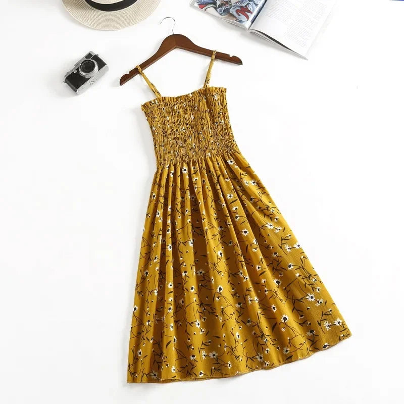 Summer Chiffon Camisole Sleeveless Dress Women Mini Dresses Fashion