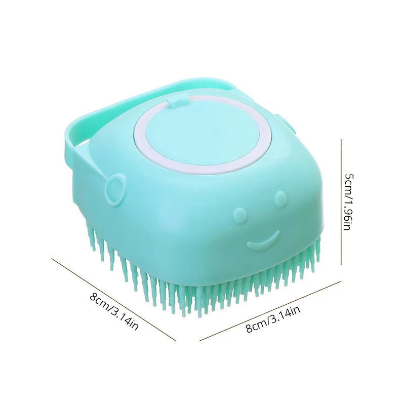 Pet Bathing Brush Soft Silicone Massager Shower Gel Bathing Brush