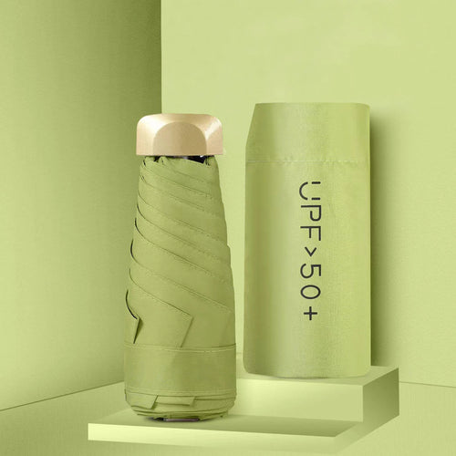 Mini Sunumbrella pocket Umbrella Vinyl folding UV protection sunshade