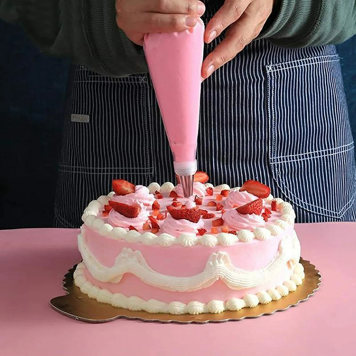 100 PCS Thick Disposable Pastry Bags DIY Cake Cream Decoration Piping