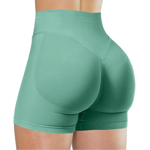 Summer High Waisted Yoga Shorts Fashionable and Sexy Running Fitness