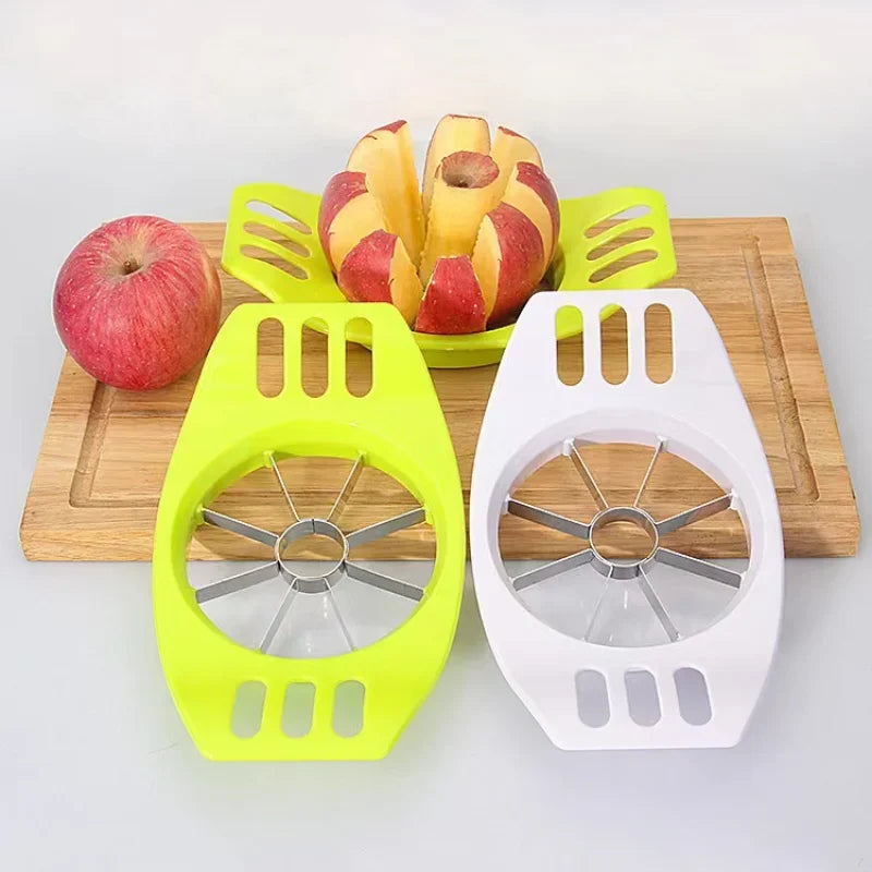Kitchen Gadgets Plastic Apple Cutter Stainless Steel Slicer Fruit