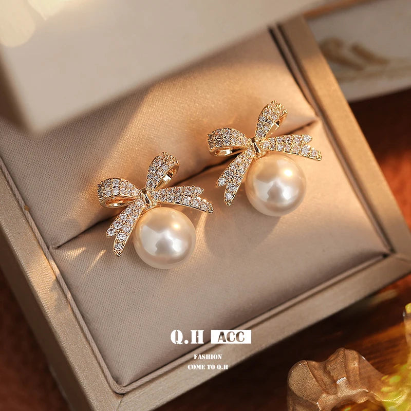 French Sweet Personality Pearl Simple And Small Design Sense Full Of