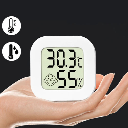 Mini Digital LCD Thermometer and Hygrometer - Indoor High Accuracy