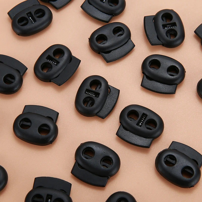 Plastic Cord Lock Stopper Toggle Clip Block Retainer for Drawstring