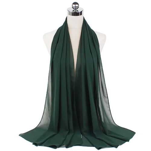 Women Muslim Chiffon Hijab Shawls Scarf Modal Cotton Jersey Hijabs