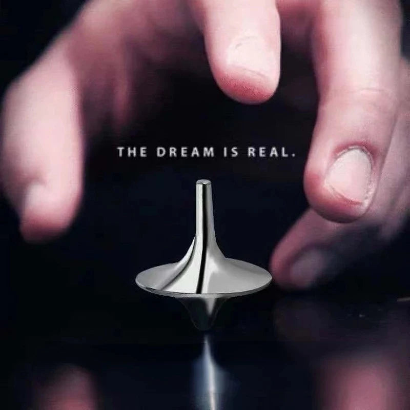 Metal Gyro Hot Movie Totem Silver Hand Spinning Top Fingertips Small