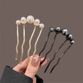 Korean U Shaped Pearl Hairpins Hair Clips for Women Elegant Style