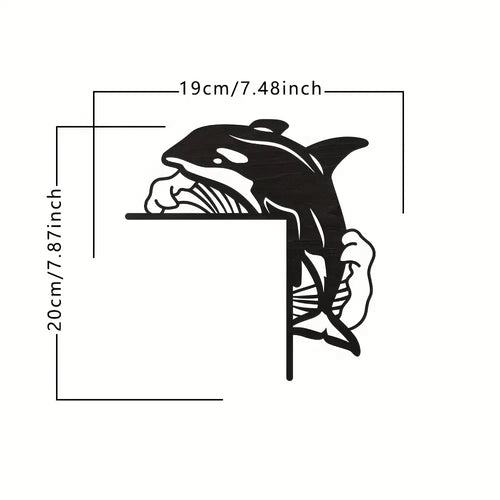 1pc Modern Metal Toilet Door Sign - Stylish Thinking Room Wall