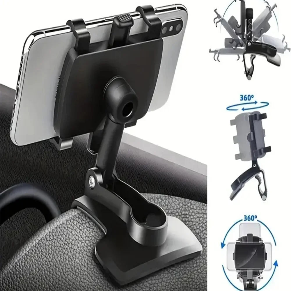 Universal Car Phone Holder Stand Dashboard Car Clip Mount GPS Display