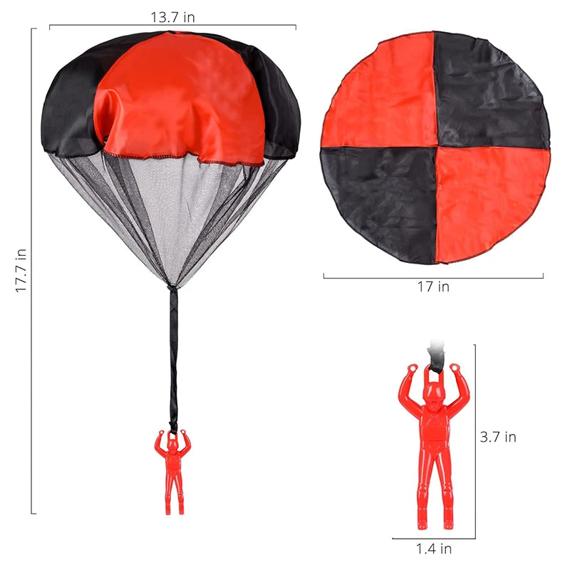 Parachute Toys for Kids Tangle Free Outdoor Flying Parachute Men