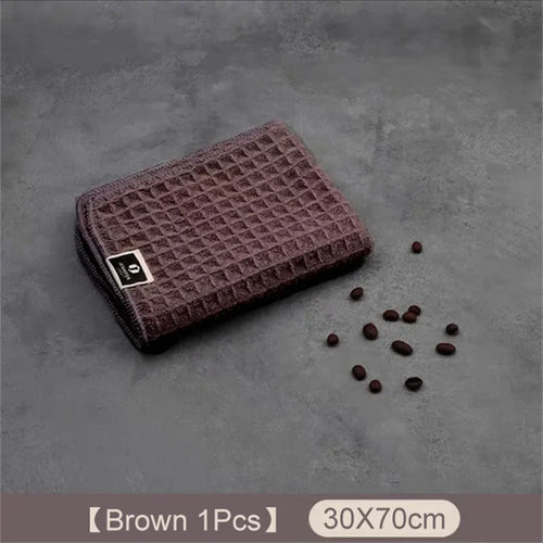 1/4pc Coffee Bar Barista Cleaning Towel Super Absorbent Microfiber