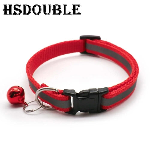 2Pcs/Pack 12 Colors Reflective Adjustable Cats And Small Dogs Collars