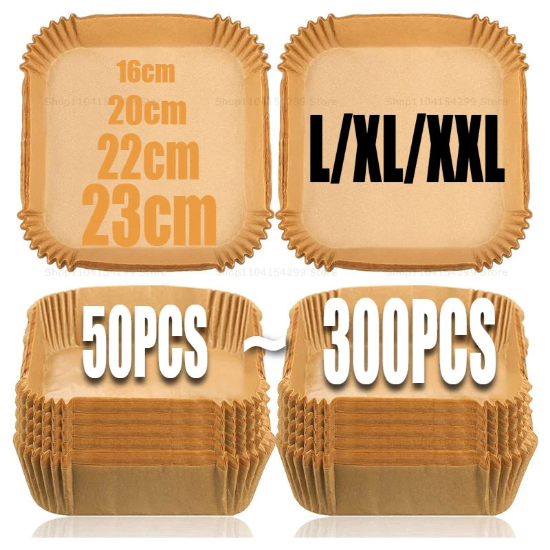 Air Fryer Paper Oven Paper Disposable Send Brush Non-Stick Airfryer