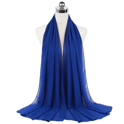 Women Muslim Chiffon Hijab Shawls Scarf Modal Cotton Jersey Hijabs