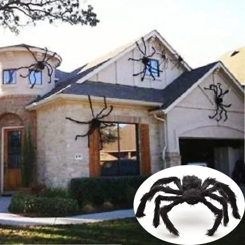 Halloween Big Plush Spider Halloween Decoration Party Props Outdoor