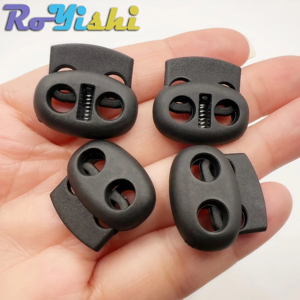 Plastic Cord Lock Stopper Toggle Clip for Drawstring Elastic Lanyard